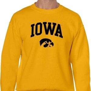 Brand new University of Iowa crew neck sweatshirt.